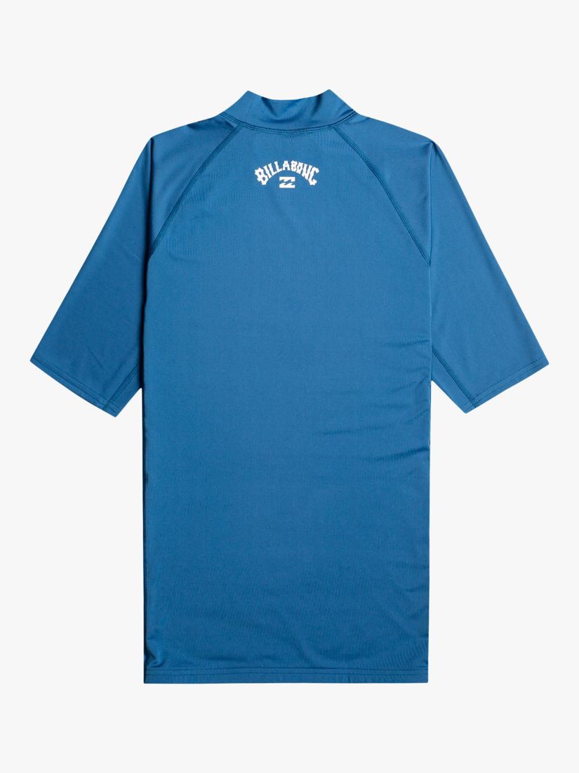 Billabong Short Sleeve Rash Vest, Dark Blue, S