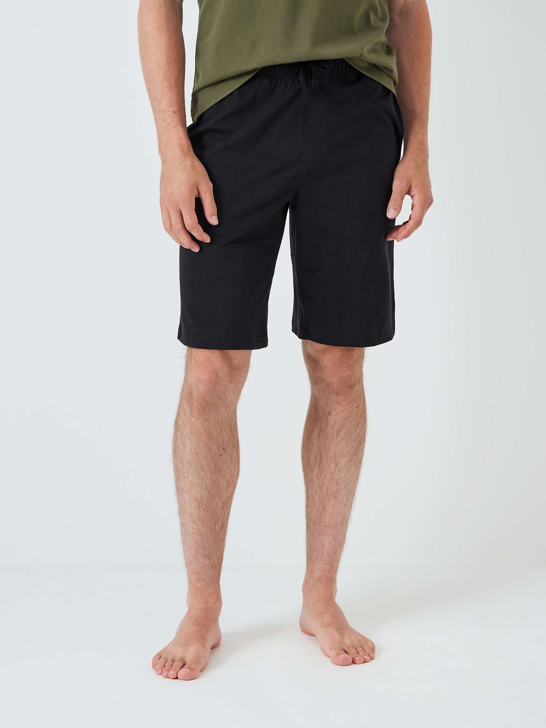 Buy John Lewis ANYDAY Cotton Jersey Shorts, Pack of 2, Black/Grey Online at johnlewis.com