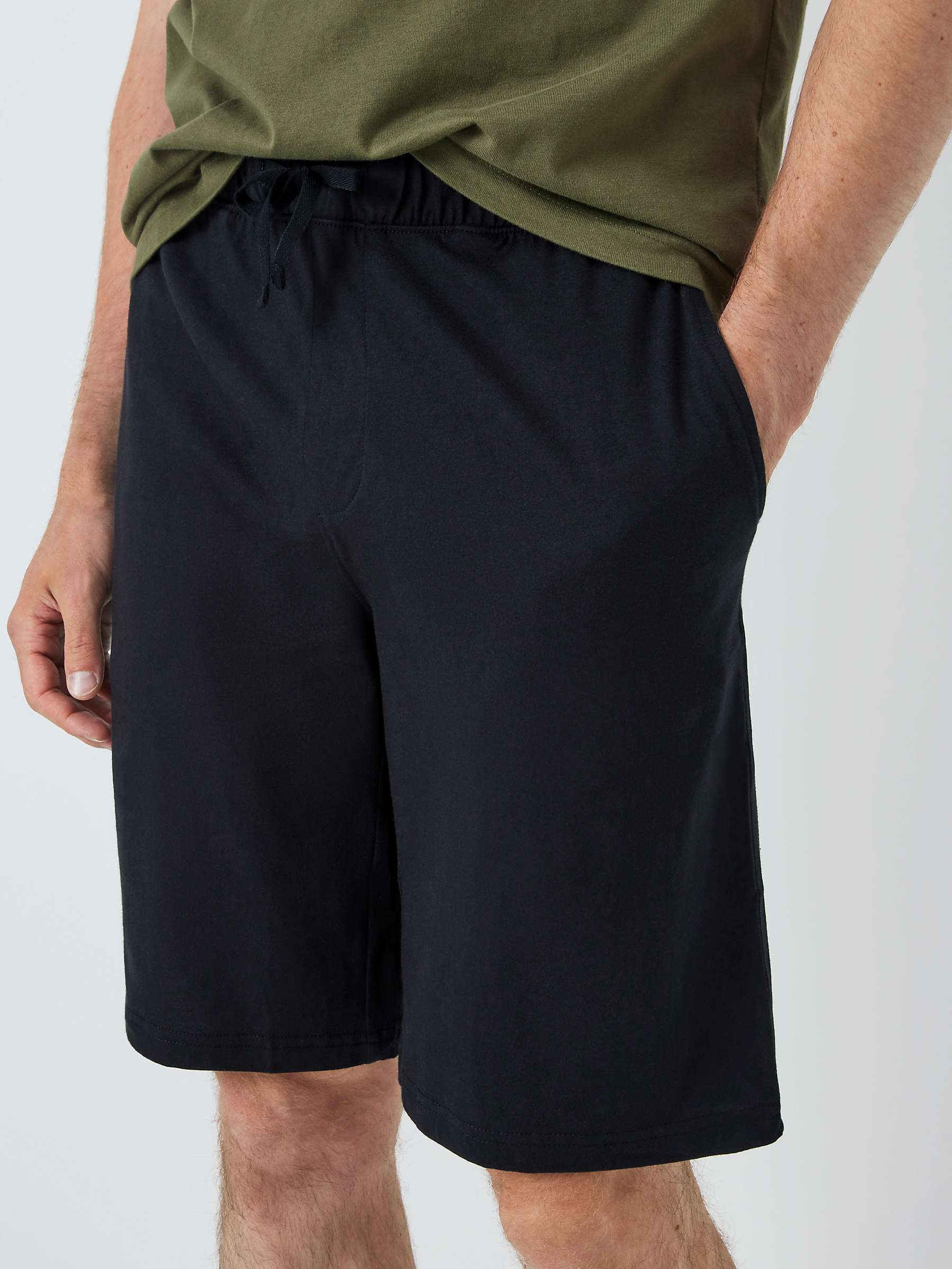 Buy John Lewis ANYDAY Cotton Jersey Shorts, Pack of 2, Black/Grey Online at johnlewis.com