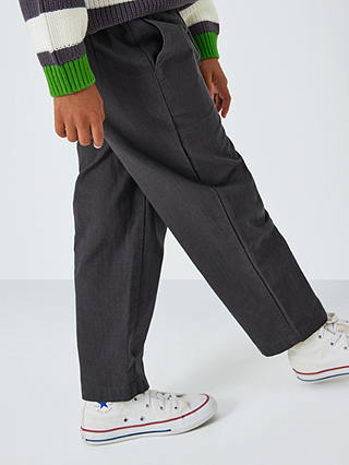 John Lewis ANYDAY Kids' Plain Ripstop Trousers, Nine Iron