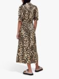 Whistles Painted Leopard Midi Dress, Leopard Print