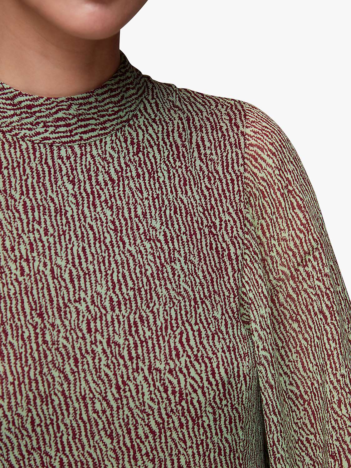 Buy Whistles Maze Print Midi Dress, Multi Online at johnlewis.com