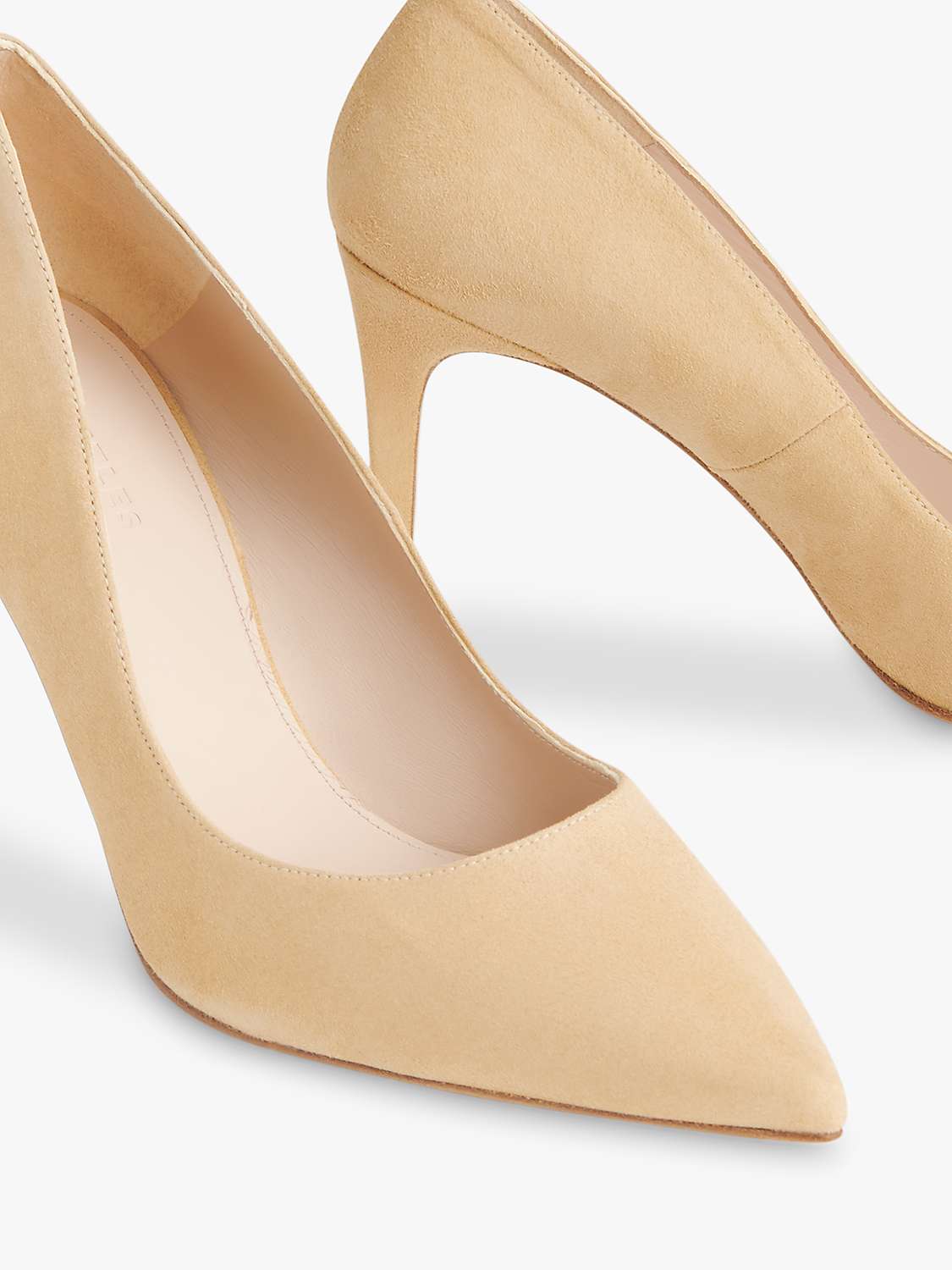 Buy Whistles Corie Suede Court Shoes, Beige Online at johnlewis.com