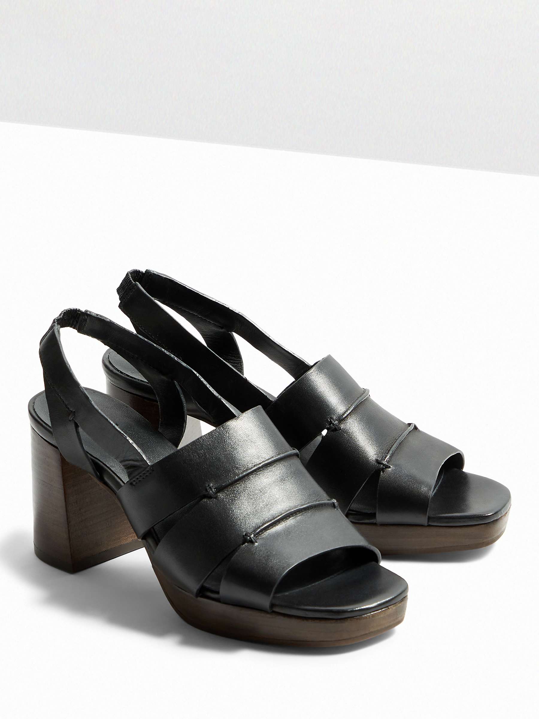 Buy HUSH Fiona Leather Platform Sandals Online at johnlewis.com
