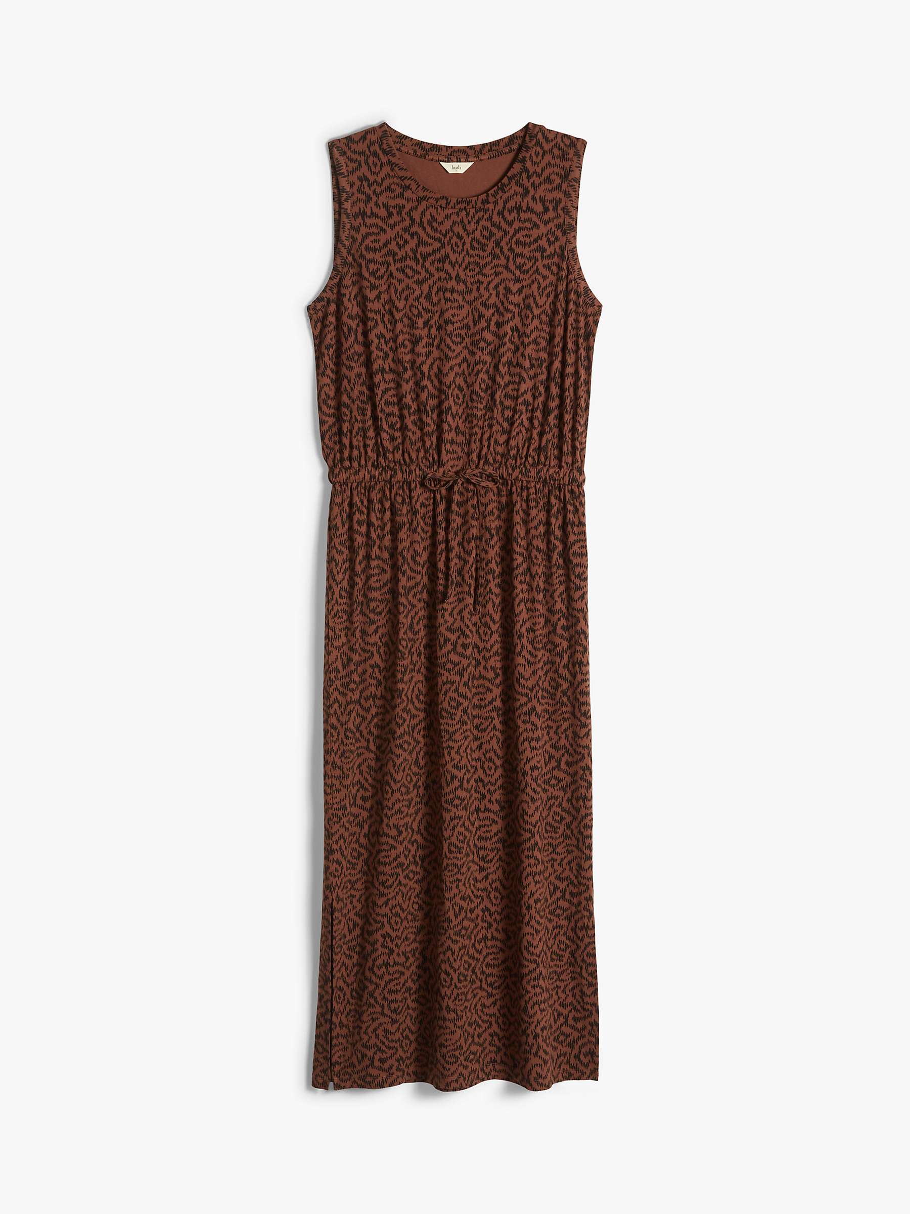 Buy hush Aida Jersey Midi Dress, Brown Online at johnlewis.com