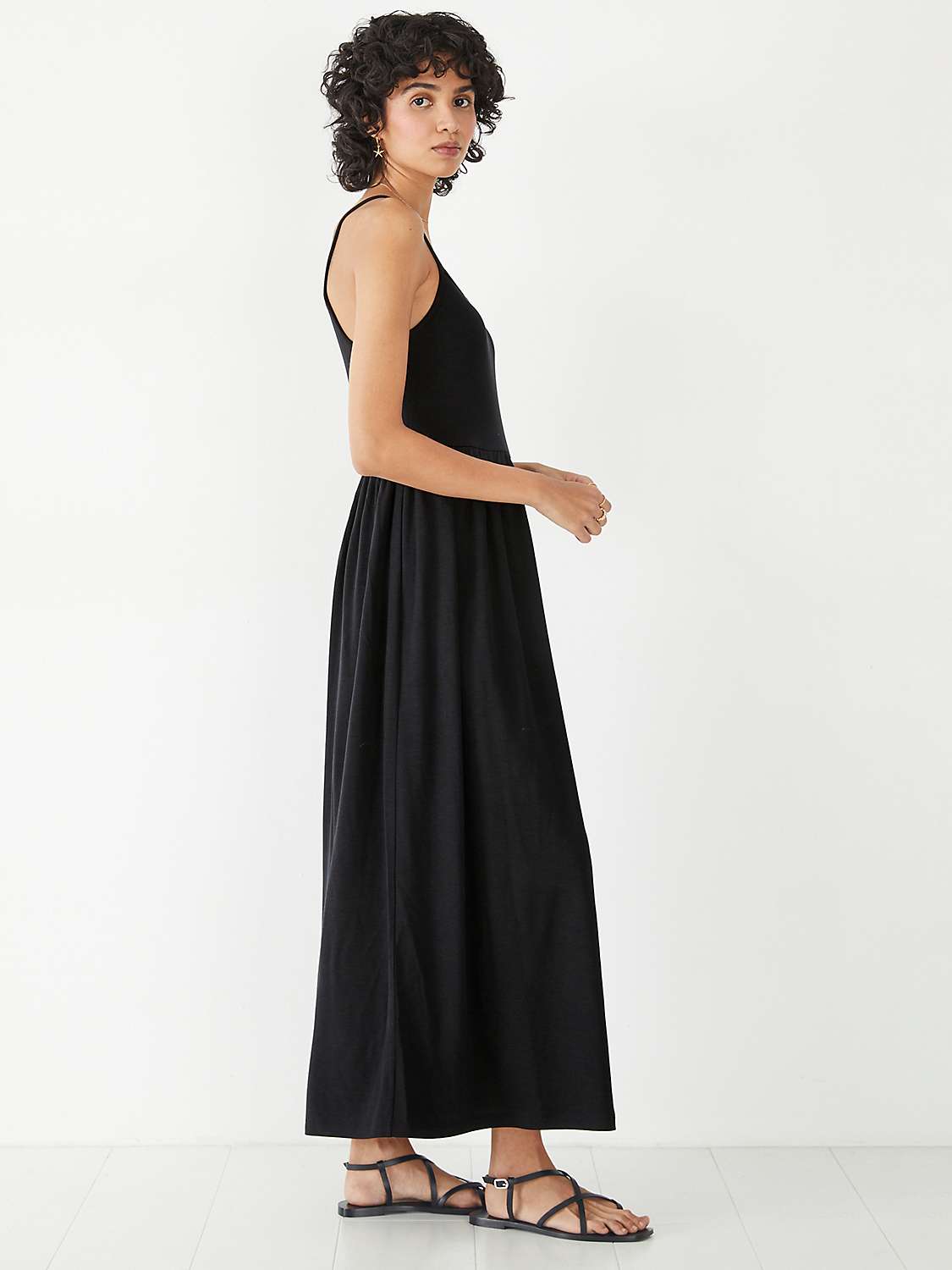 Buy hush Taylah Palin Jersey Midi Dress, Black Online at johnlewis.com