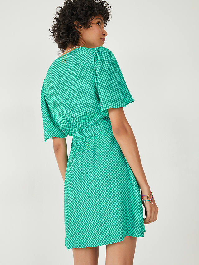 HUSH Sierra Wrap Mini Dress, Mint Green