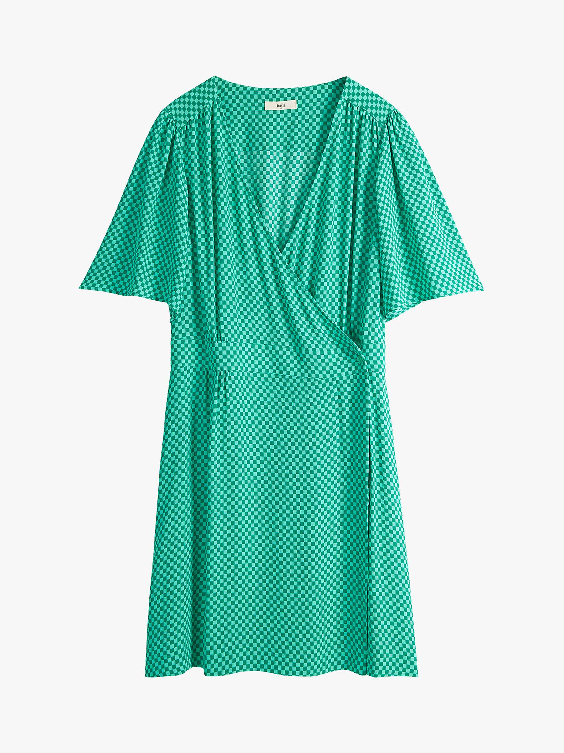 Buy HUSH Sierra Wrap Mini Dress, Mint Green Online at johnlewis.com