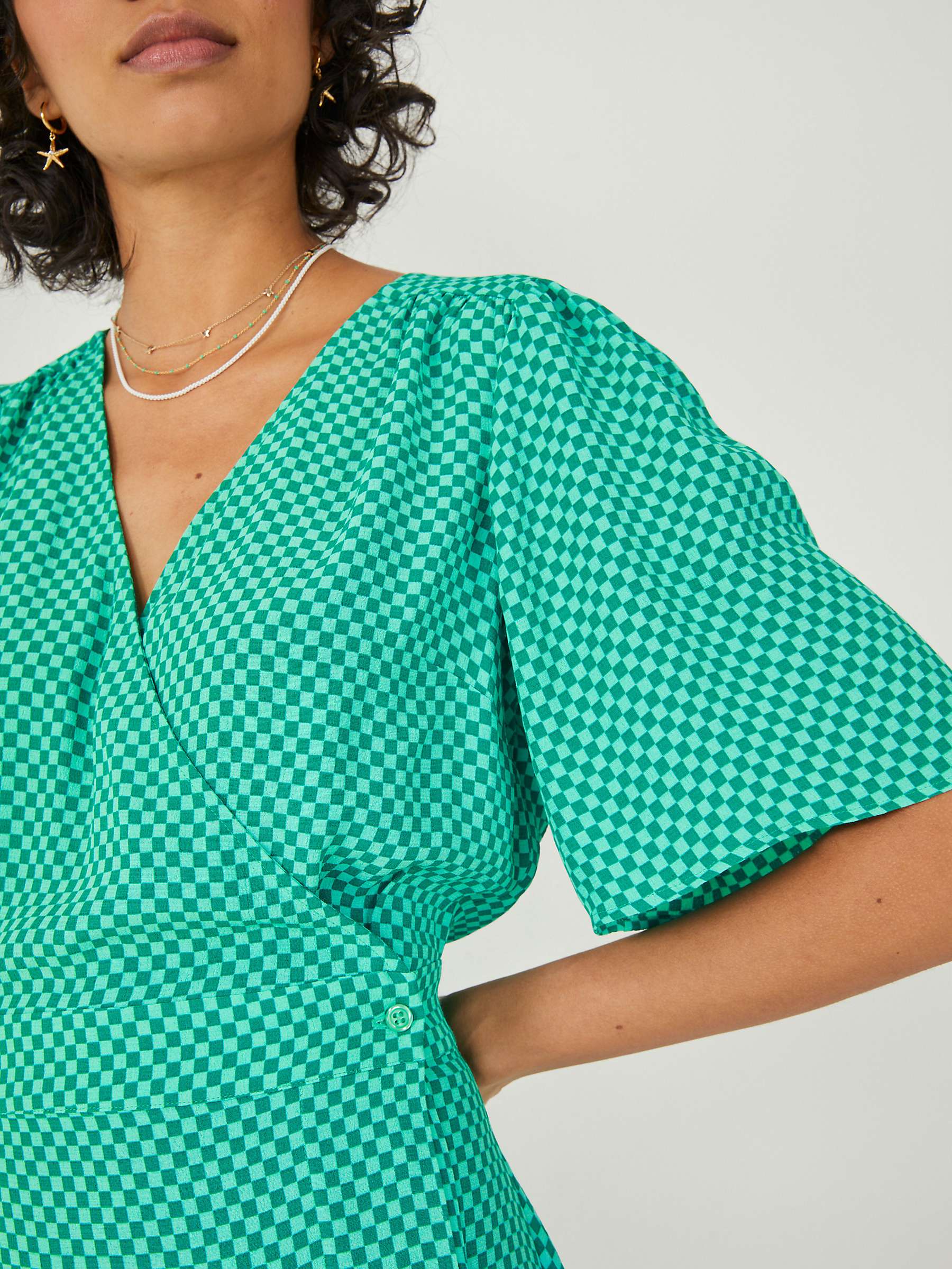 Buy HUSH Sierra Wrap Mini Dress, Mint Green Online at johnlewis.com