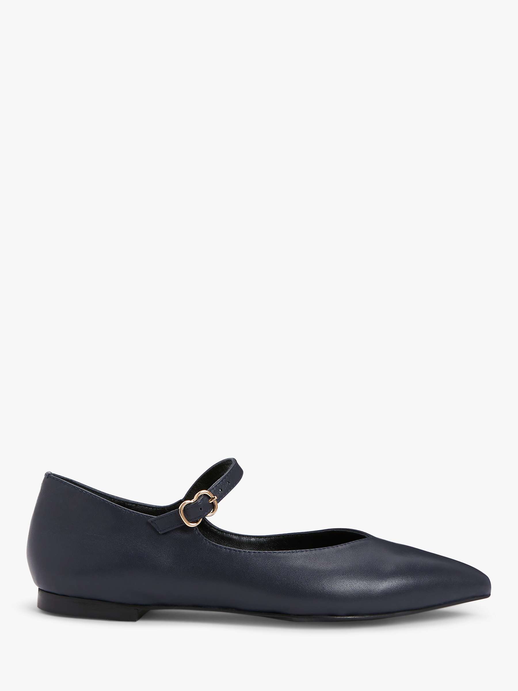 Buy John Lewis Harper Leather Pointed Toe Ballerina Pumps Online at johnlewis.com