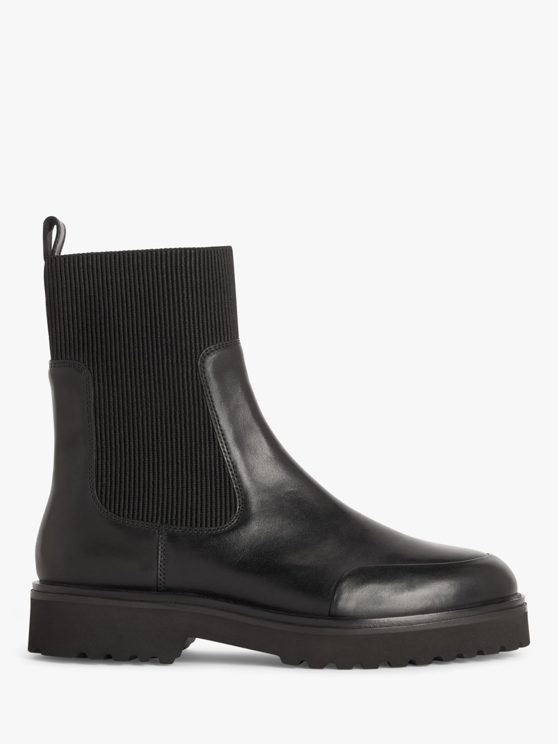 Soft black store leather booties