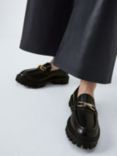 John Lewis Glowing Leather Chunky Platform Loafers