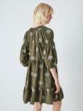 AND/OR Lydia Embroidered Tiered Dress, Khaki
