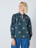 AND/OR Ashley Embroidered Shirt, Teal