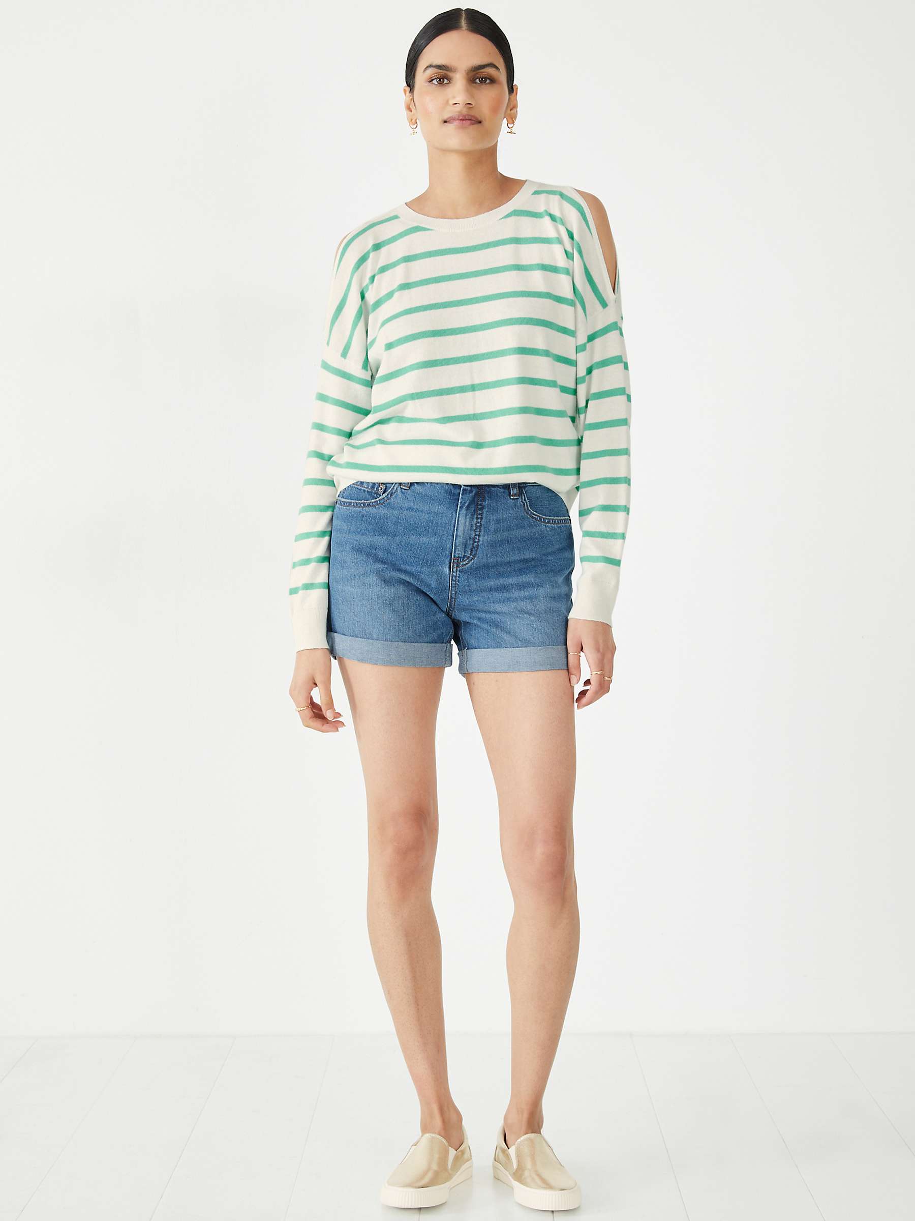 Buy HUSH Turn Up Cuff Denim Shorts Online at johnlewis.com