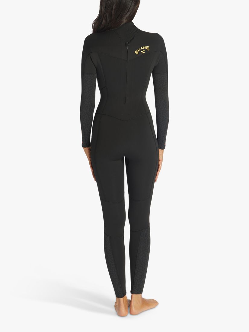 Billabong Long Sleeve Back Zip Wetsuit, Wild Black, 8