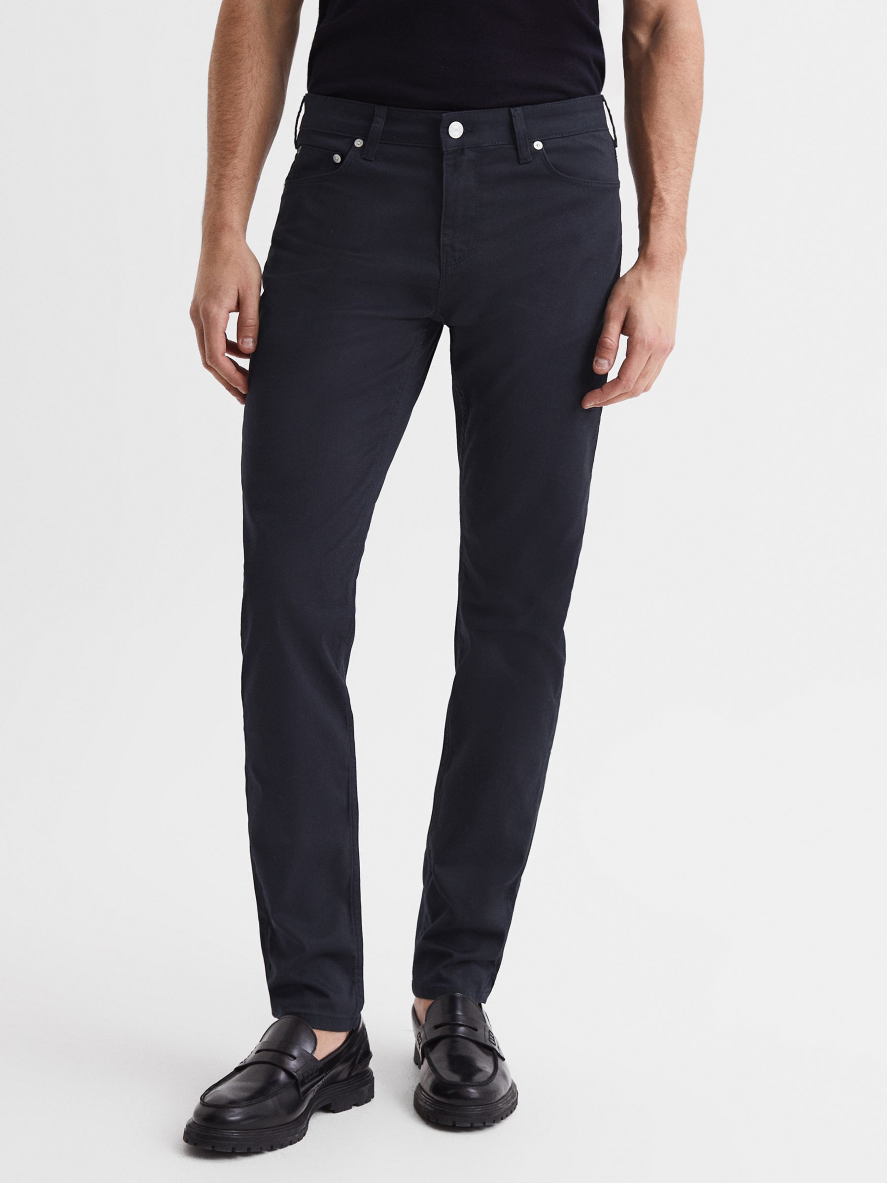 Reiss Kalkan Slim Chinos, Navy