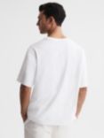 Reiss Tate Cotton Crew Neck T-Shirt, White