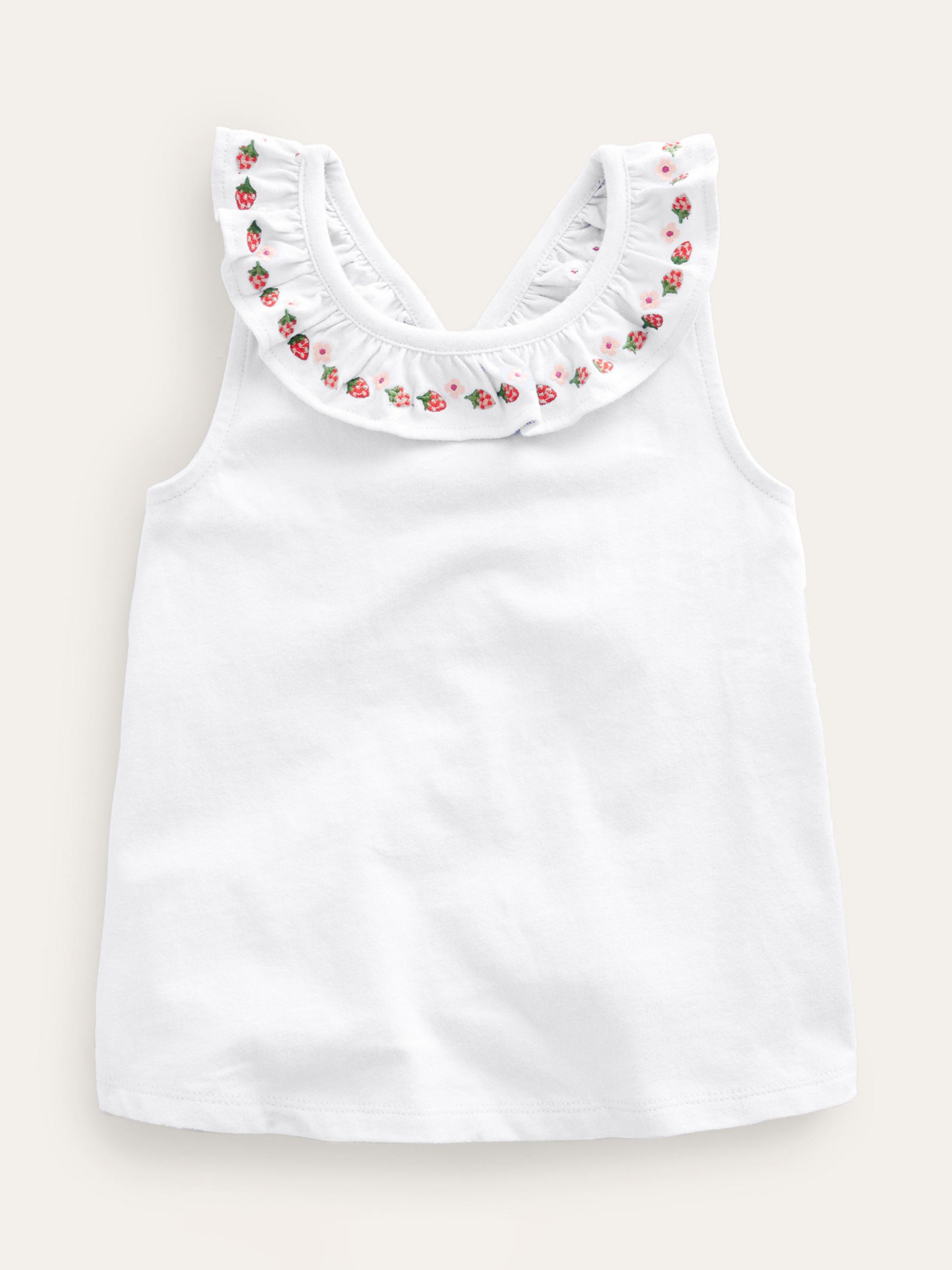 Girls white clearance vest top