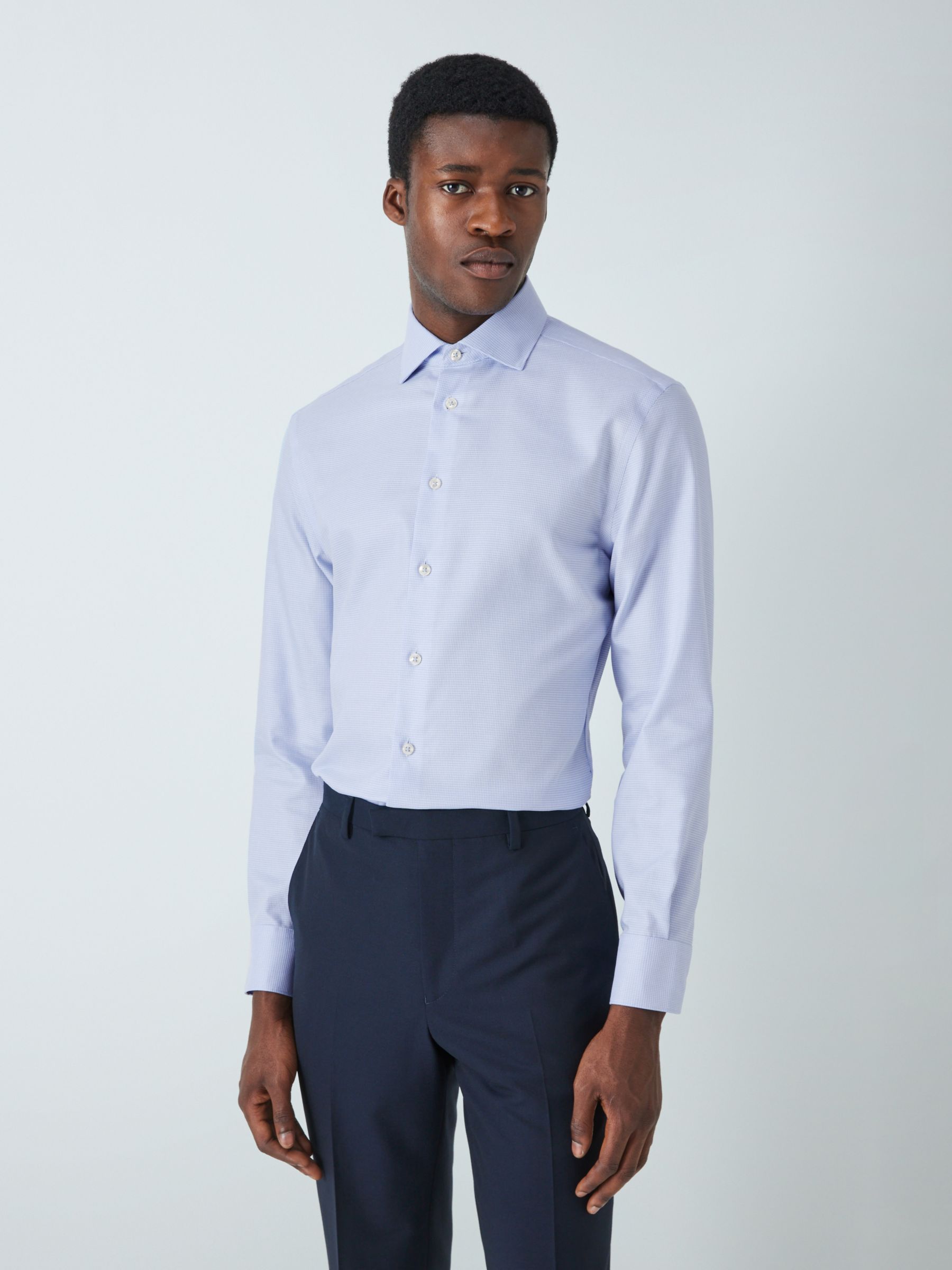 Charles Tyrwhitt Classic Cotton Shirt, Sky Blue at John Lewis & Partners