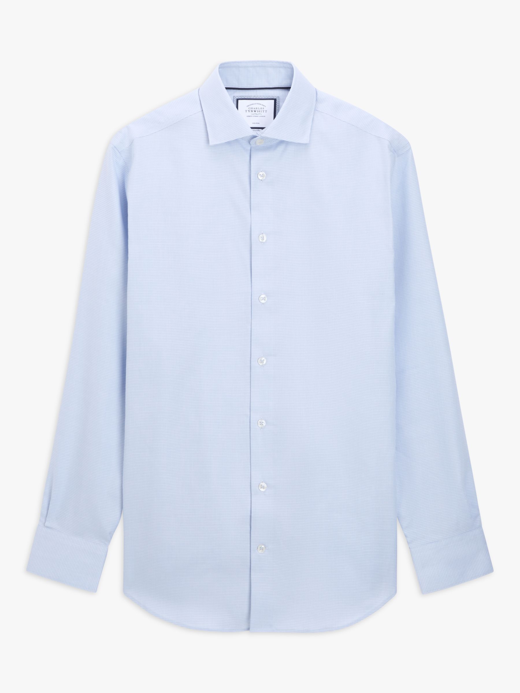Charles Tyrwhitt Classic Cotton Shirt, Sky Blue at John Lewis & Partners
