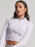 Superdry Seamless Zip Through Mid Layer Gym Top