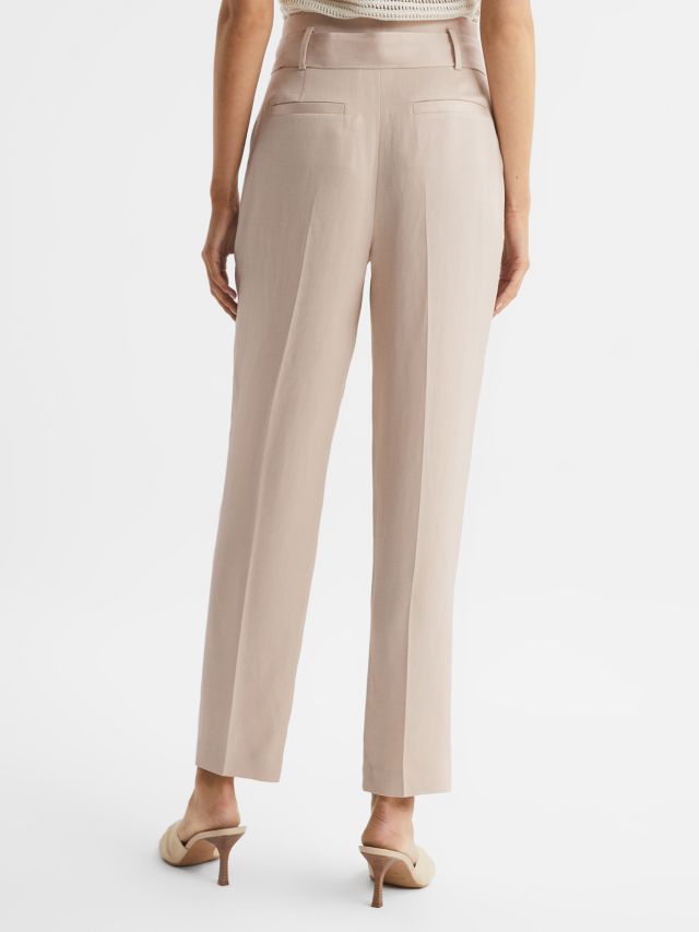 Reiss Mylie Taper Trouser, Neutral, 4