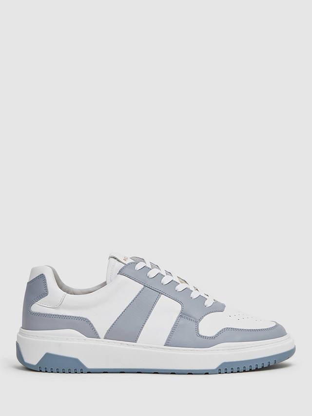Reiss Arlo Low Top Trainers, Airforce Blue