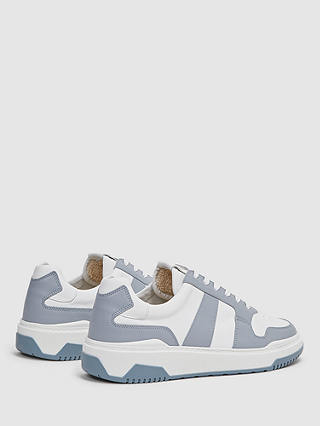 Reiss Arlo Low Top Trainers, Airforce Blue
