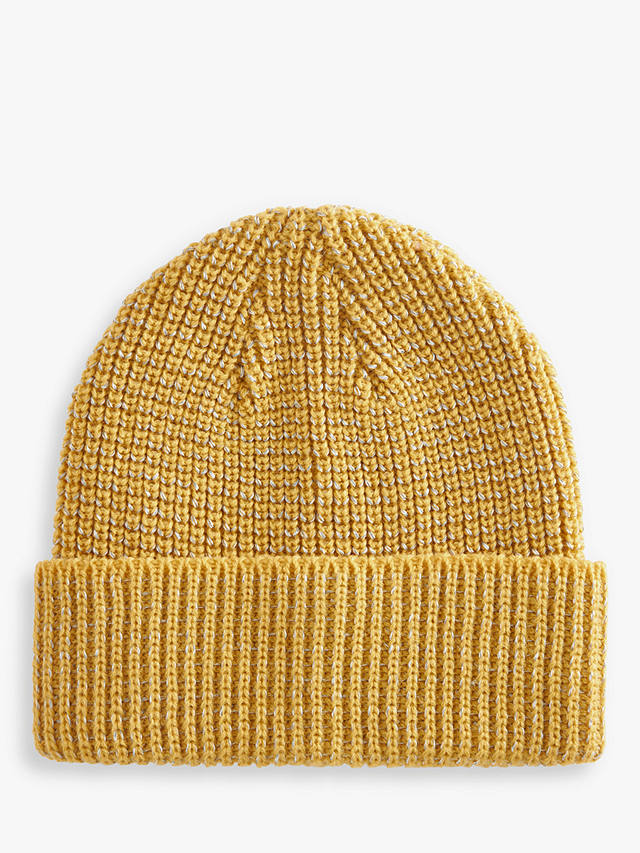 John Lewis Kids' Reflective Beanie Hat, Yellow