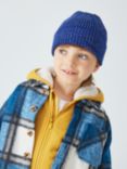 John Lewis Kids' Reflective Beanie Hat, Blue