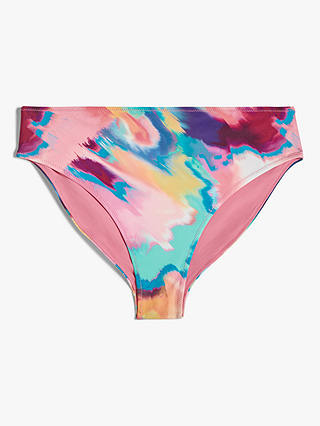 HUSH Camilla Classic Bikini Bottoms, Multicolour Marble