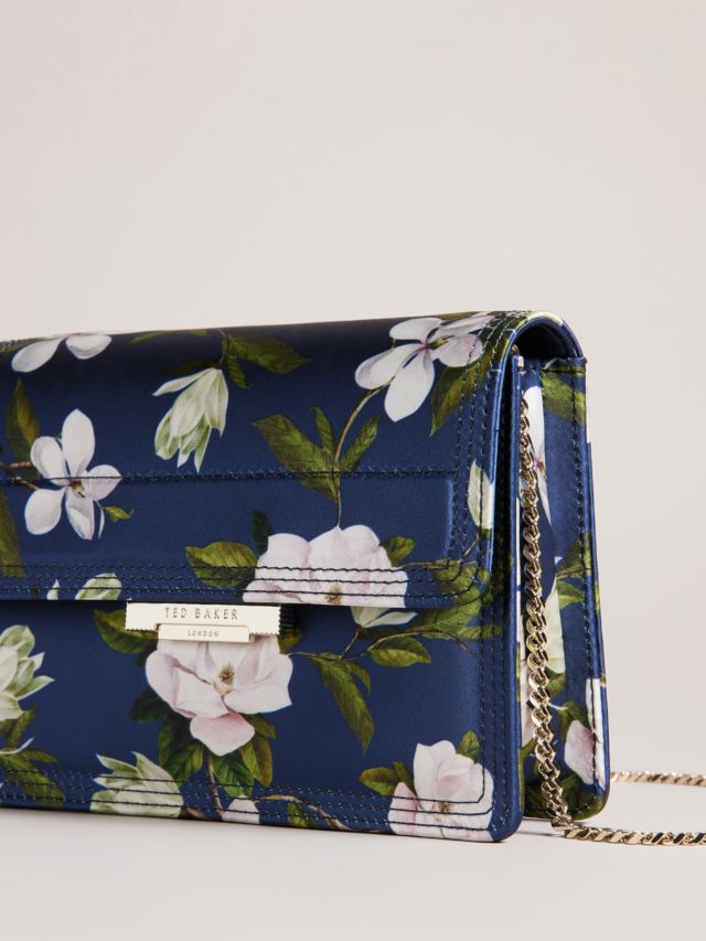 Buy Ted Baker Women Blue All-Over Floral Leather Crossbody Bag