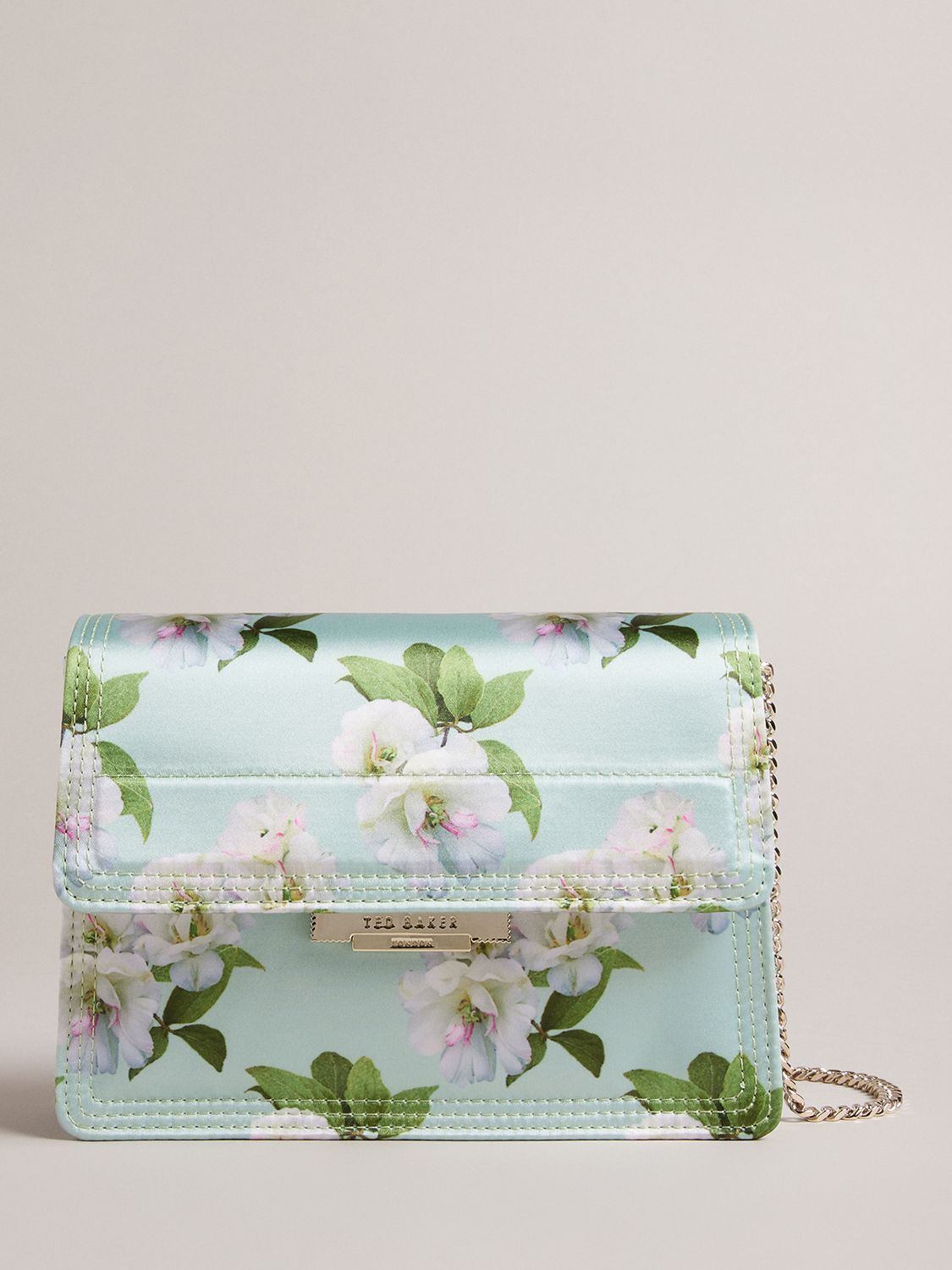 Ted Baker Floral-print Faux-leather Wash Bag in Gray