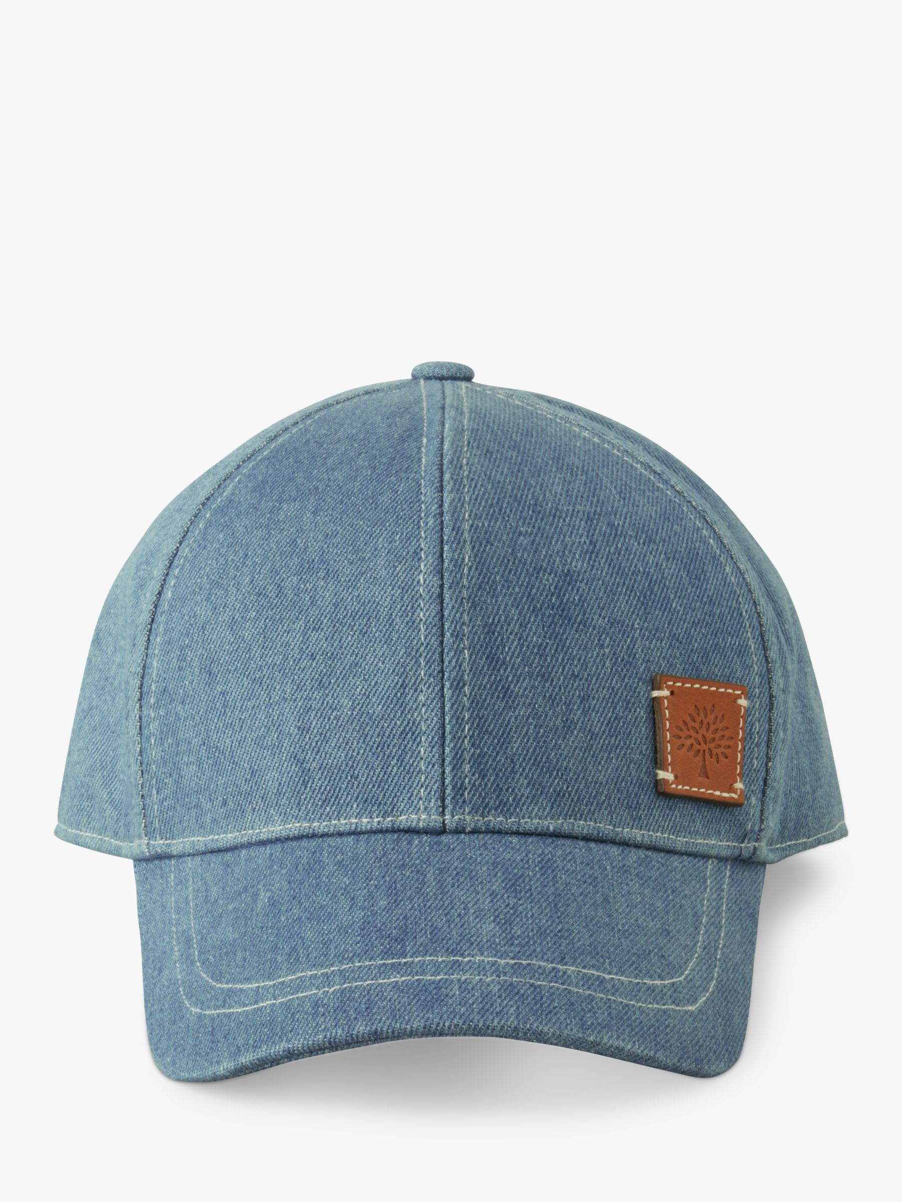 Denim Jacquard Baseball Cap in Blue - Burberry