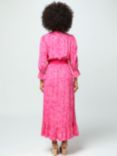 Aspiga Maeve Tiered Hem Maxi Dress, Swirl Pink/White