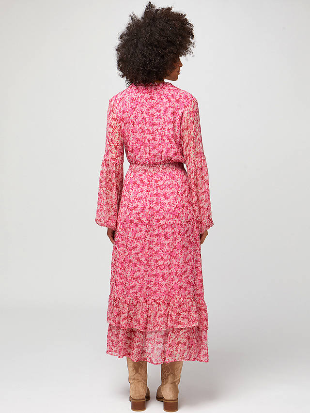 Aspiga Ana Floral Midi Dress, Digital Floral Pink