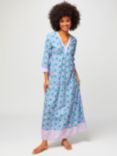 Aspiga Mykonos Cotton Maxi Dress, Blue/Lilac