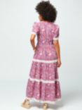 Aspiga Enny Cotton Tiered Maxi Dress, Hydranger Purple
