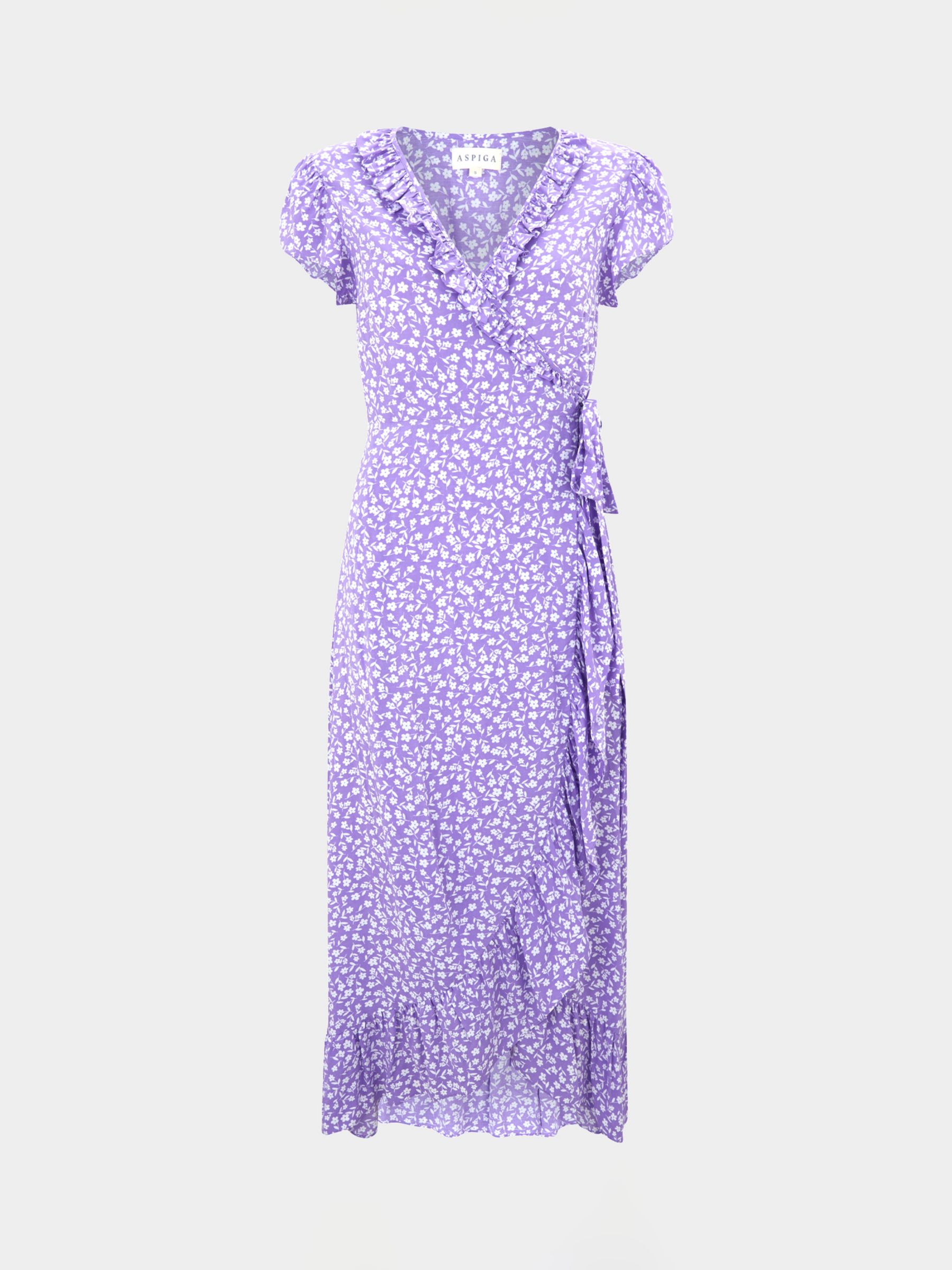 Buy Aspiga Demi Floral Print Wrap Midi Dress Online at johnlewis.com