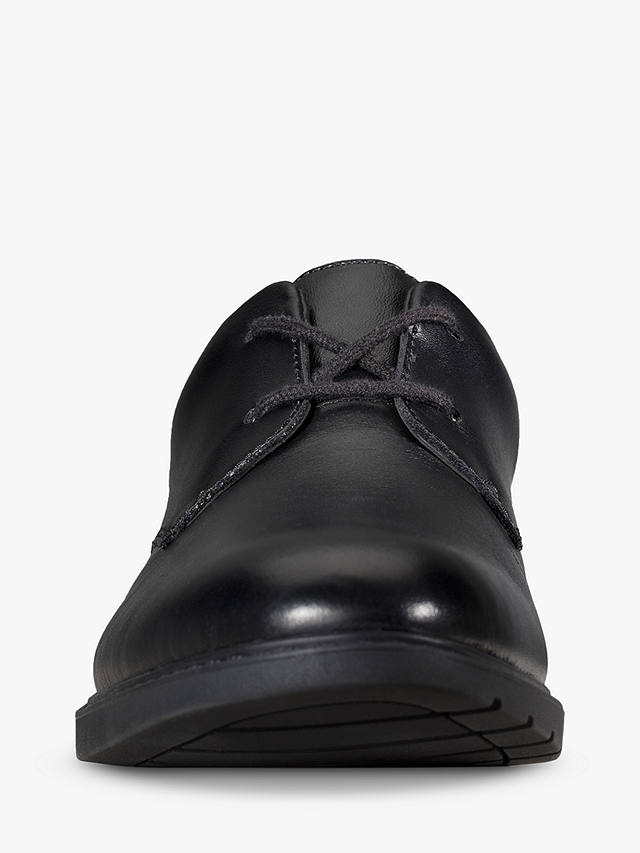 Clarks Kids' Scala Loop Lace Up Leather School Shoes, Black