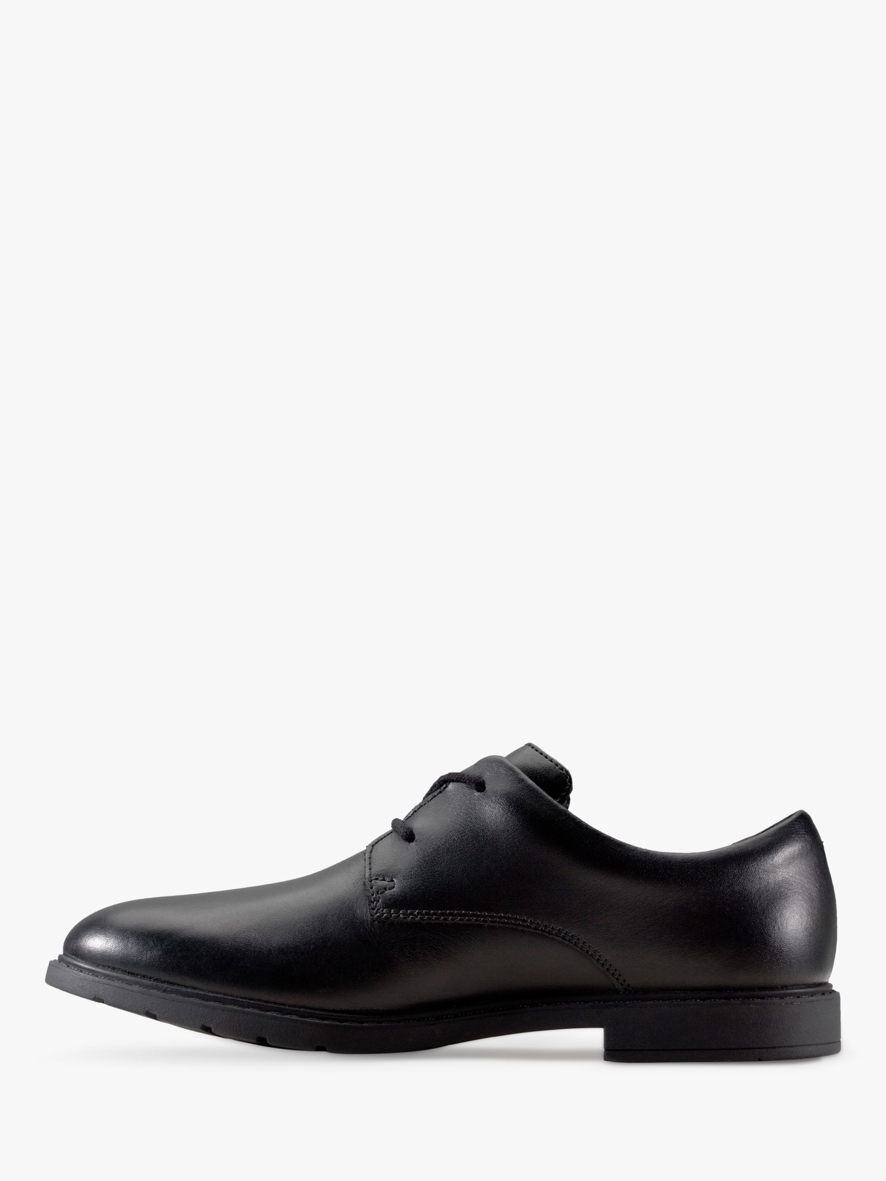 Buy Clarks Kids' Scala Loop Lace Up Leather School Shoes, Black Online at johnlewis.com