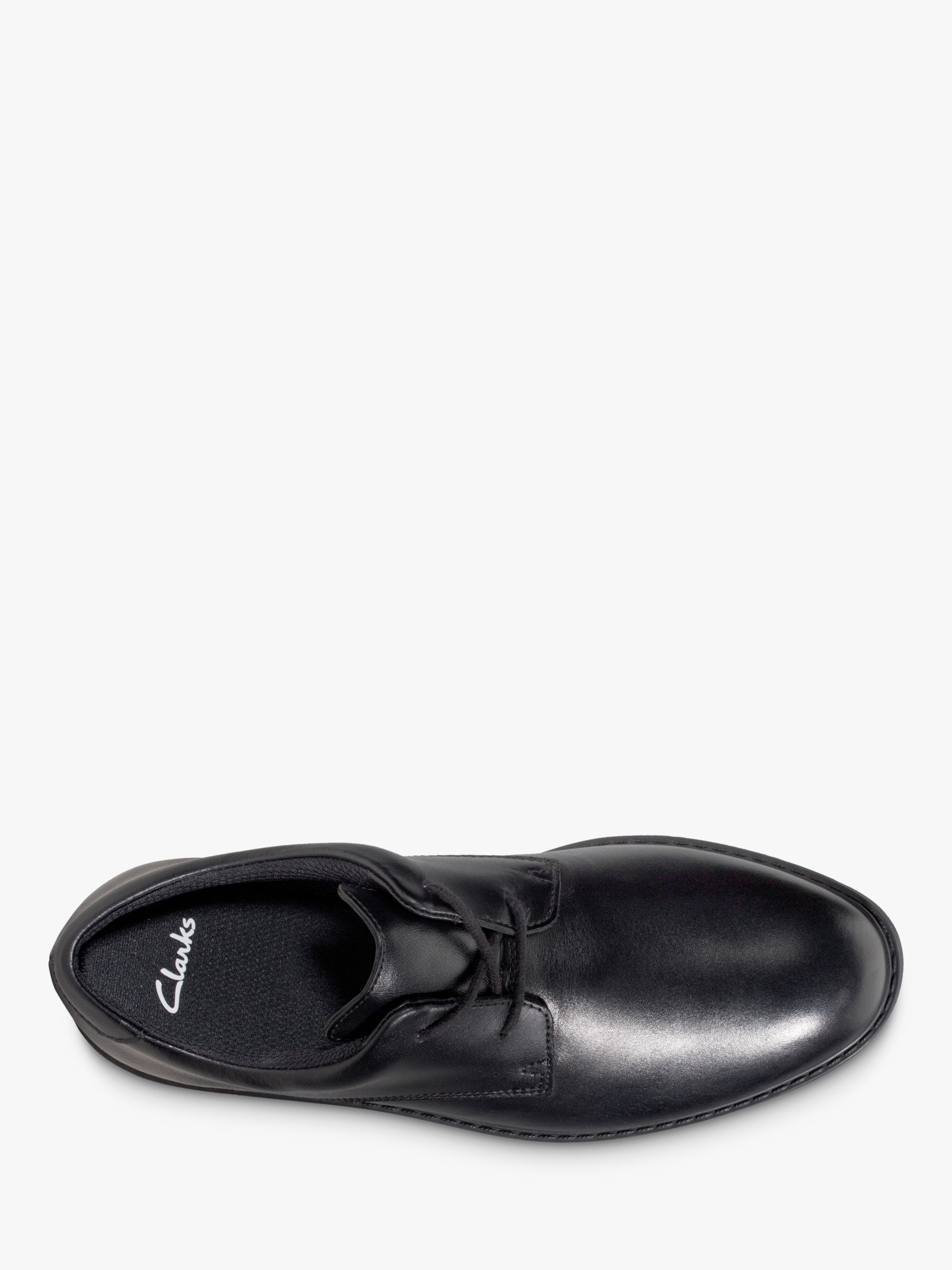 Buy Clarks Kids' Scala Loop Lace Up Leather School Shoes, Black Online at johnlewis.com