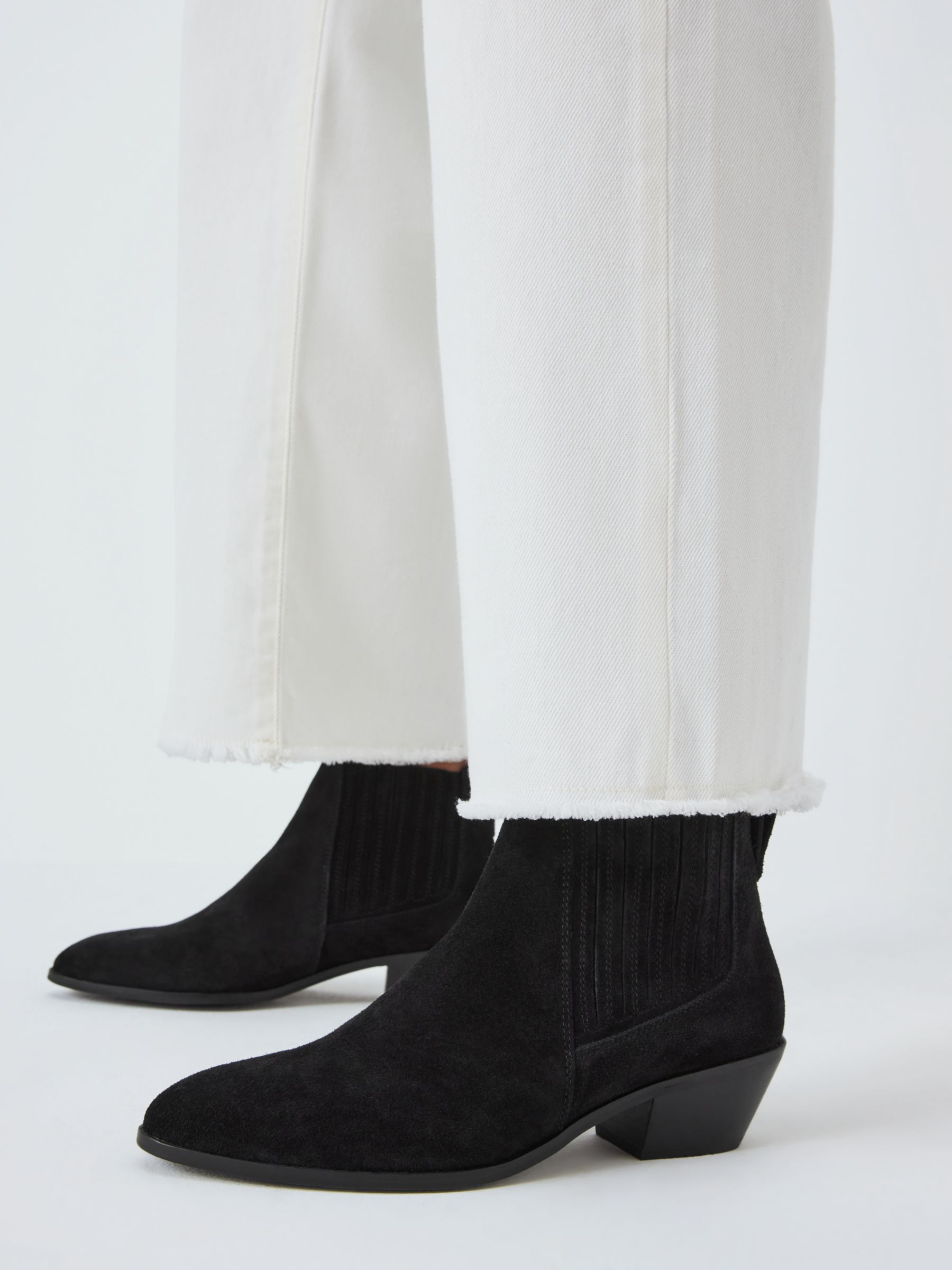 Buy John Lewis Porto Cropped Almond Toe Western Boots Online at johnlewis.com