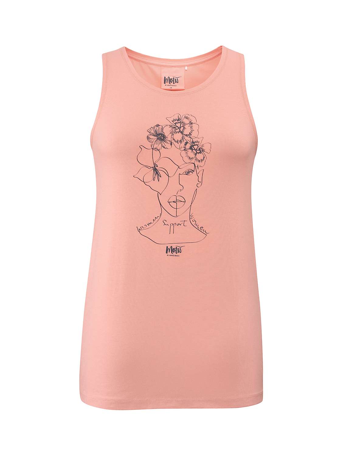 Buy Venice Beach Bailey Graphic Sports Top, Power Peach Online at johnlewis.com