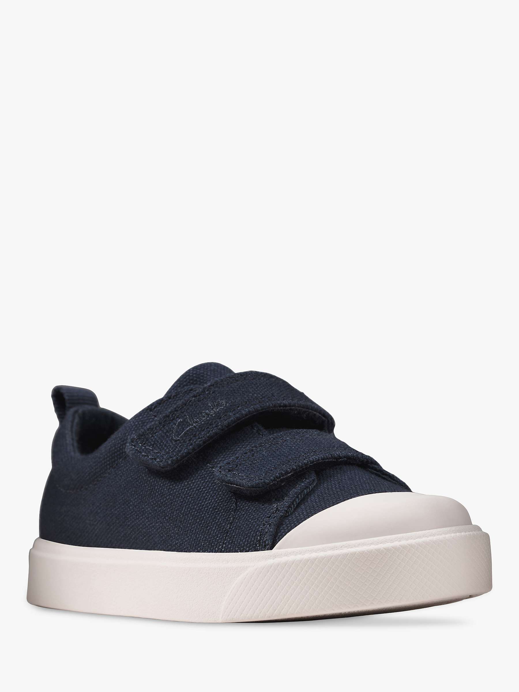 Buy Clarks Kids' City Bright Riptape Trainers Online at johnlewis.com