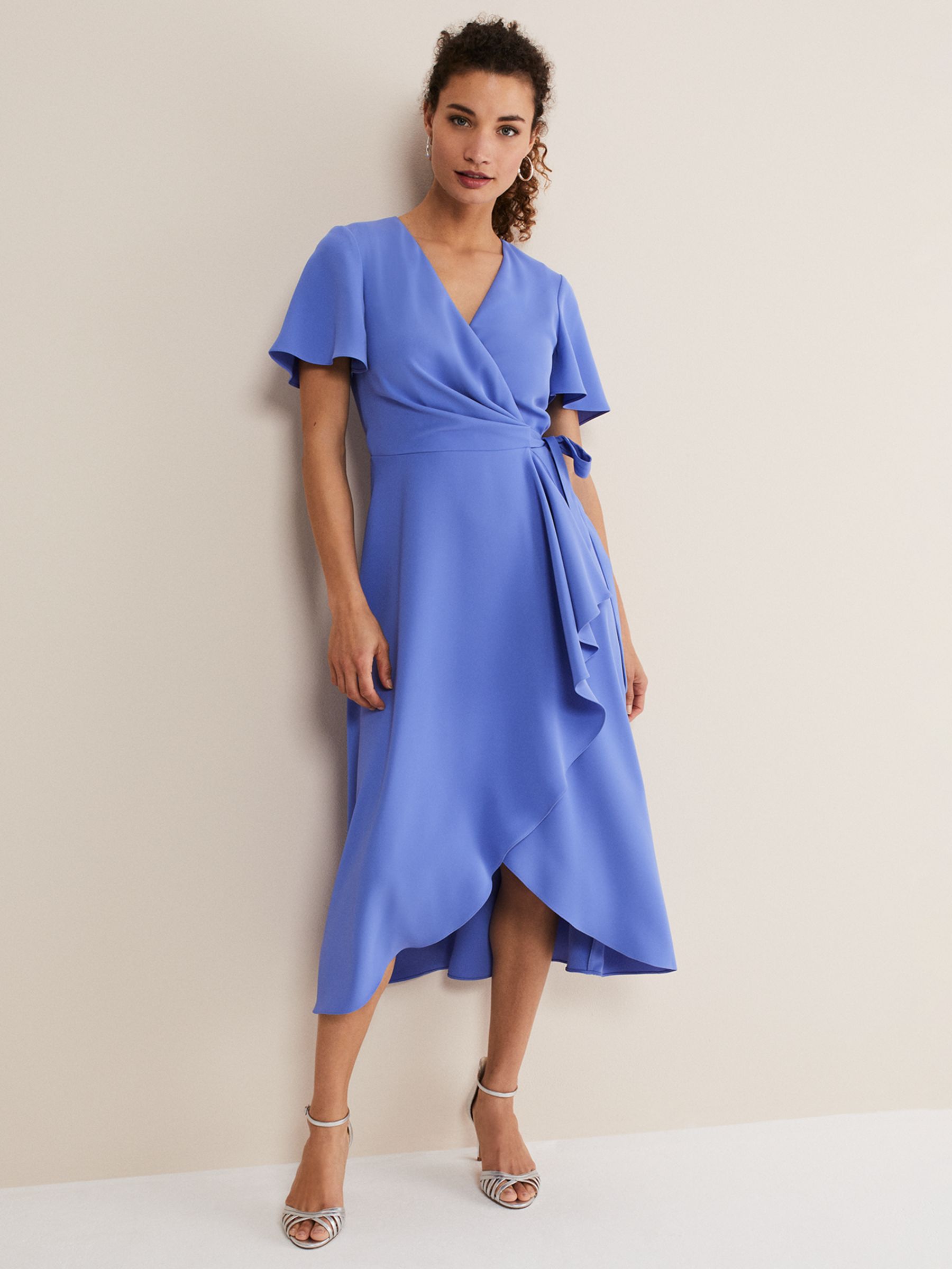 Phase Eight Blue Arielle Contrast Print Jersey Dress