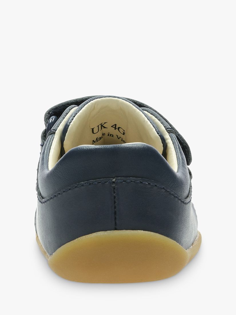 Buy Clarks Kids' Roamer Craft Leather Riptape Shoes, Navy Online at johnlewis.com