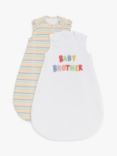 John Lewis ANYDAY Baby Brother Baby Sleeping Bag, 2.5 Tog, Pack of 2