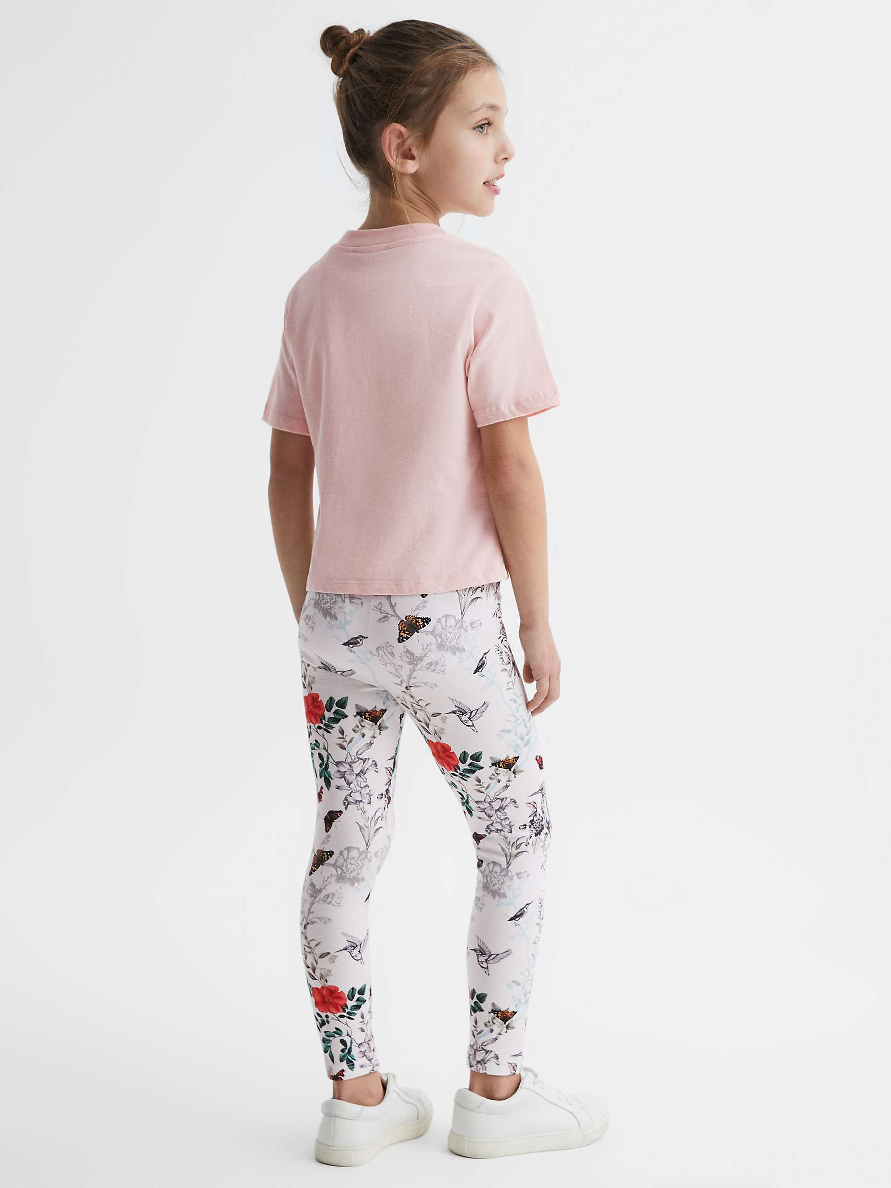 Buy Reiss Kids' Mahlia Floral T-Shirt, Pink Online at johnlewis.com